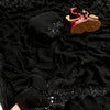 Elegant Black Sequin Work Saree with Designer Scalloped Border