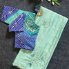 Heer Phool Embroidered Silk Saree Collection with Bandhani Blouse
