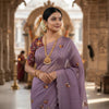 Butterfly Charm Crush Tissue Saree with Designer Bandhani Blouse  (4 Color Options Available)