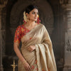 Butterfly Charm Crush Tissue Saree with Designer Bandhani Blouse  (4 Color Options Available)