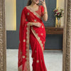Regal Zari Bloom Saree with Heavy Embroidered Blouse  (4 Royal Color Options Available)