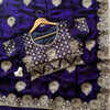 Regal Zari Bloom Saree with Heavy Embroidered Blouse  (4 Royal Color Options Available)