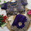 Regal Zari Bloom Saree with Heavy Embroidered Blouse  (4 Royal Color Options Available)