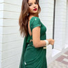 Emerald Whisper Chiffon Saree with Delicate Hand Embroidery  (2 Elegant Color Options Available)