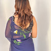 Bloom Royale Hand-Painted Chiffon Saree with Artistic Floral Motifs  (Multiple Exquisite Color Variants Available)