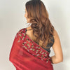 Luxury Hand-Embroidered Chiffon Saree with Designer Blouse (6 Royal Shades)