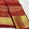 Royal Red Banarasi Silk Saree with Grand Peacock Zari Weaving & Heavy Gold Border | Bridal & Wedding Wear