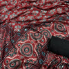 Elegant Ajrakh Print Soft Cotton Saree With Contrast Tassel Pallu Traditional Ethnic Saree