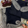 Luxury Black Organza Saree With Heavy Golden Embroidered Border Designer Partywear Saree