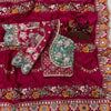Premium Magenta Embroidered Saree With Multicolor Floral & Elephant Designer Work Festive Saree