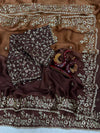 Luxury Organza Silk Saree With Heavy Floral Embroidered Border & Designer Blouse Festive Saree