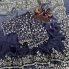 Luxury Organza Silk Saree With Heavy Floral Embroidered Border & Designer Blouse Festive Saree