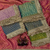 Luxury Shimmer Organza Saree With Golden Tassel Border & Designer Blouse Partywear Saree