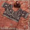 Luxury Silk Saree With Heavy Embroidered Designer Blouse & Sequins Border Festive Saree