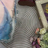 Premium White Soft Georgette Saree With Multicolor Leaf Print & Stone Work Fancy Saree