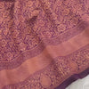 Premium Luxury Wine Purple Silk Saree with All-Over Antique Gold Zari Weaving & Grand Heritage Pallu