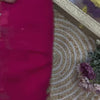 Premium Magenta Embroidered Saree With Multicolor Floral & Elephant Designer Work Festive Saree