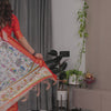 Peach Heritage Art Silk Saree with Traditional Warli-Inspired Storytelling Motifs