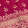 Premium Luxury Rani Pink Silk Saree with Rich Gold Zari Border & Royal Designer Pallu