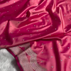 Rani Pink Banarasi Silk Saree with Silver Zari Buti & Elegant Woven Border