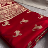Royal Crimson Banarasi Silk Saree – Pure Zari Weave