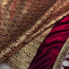 Maroon Red Banarasi Silk Saree – Golden Zari Butta & Heavy Floral Border