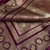 Maroon Banarasi Silk Saree with Gold Zari Buti Motifs & Traditional Woven Border