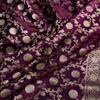 Royal Plum Banarasi Silk Saree – All-Over Golden Zari Jaal & Grand Heritage Pallu