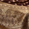 Coffee Brown Banarasi Silk Saree – Rich Golden Zari Butta & Grand Border
